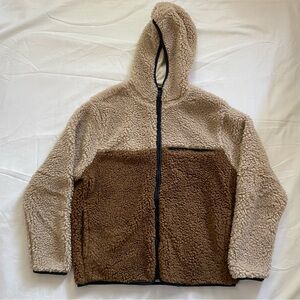 Old Navy cozy 2 tone Sherpa hoodie jacket